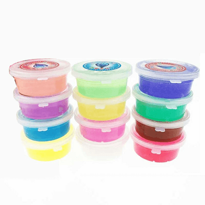 Set of 12 colour pearlitic crystal clay