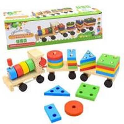 Geometric building block car