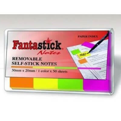fantastick notes removable stick 4 colour