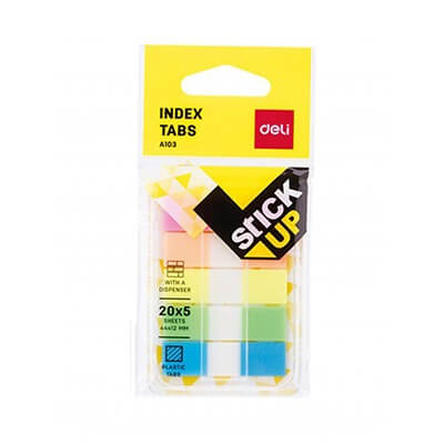 Deli notes removable stick 5 colour