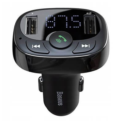 Baseus T-typed Bluetooth MP3 Charger with Car Holder