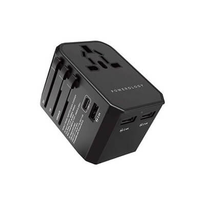 Powerology Universal Travel Adapter 2.4A + PD 45W