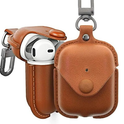 USAMS APPLE AIRPODS LEATHER CASE