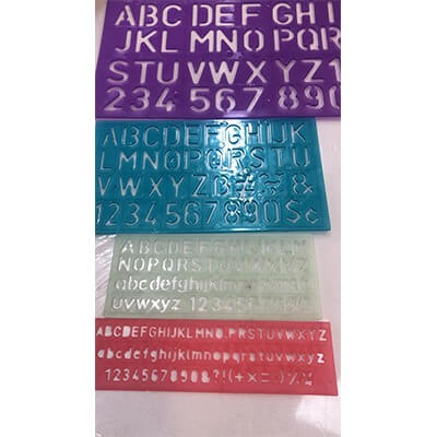 Stencil Set 4 Pcs
