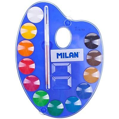 Mi̇lan 12 Water Colour Palet 30Mm