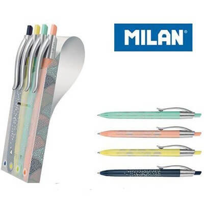 Mi̇lan 4Ballpens P1 Slver 1.0Mm