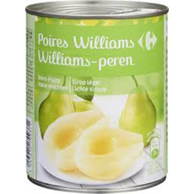 Carrefour Pears In Syrup 825g