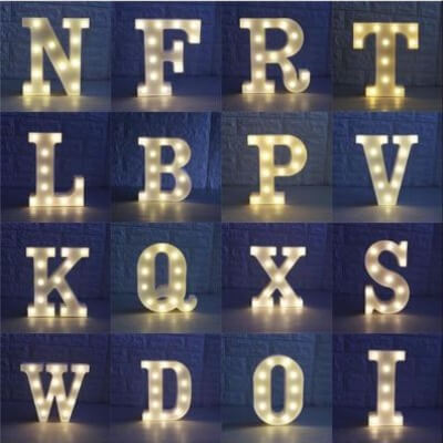 Letter with Light