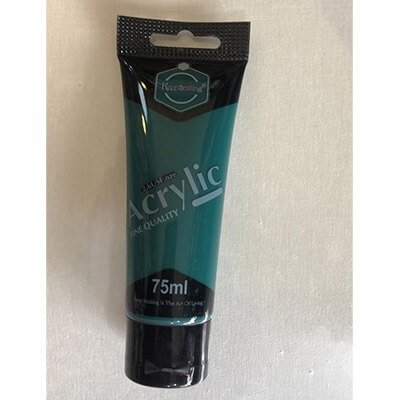 Acrylic paint 606 phthalocyanine green 75ml