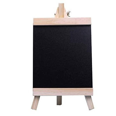 small black board with stand 10*15