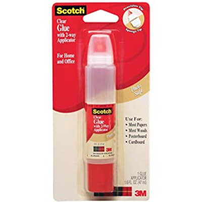 scotch clear glue with 2-way