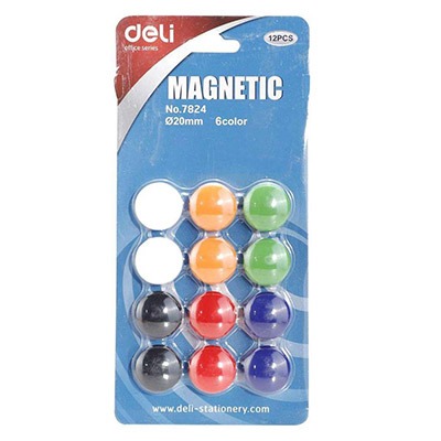 12 pcs magnetic 6 color 20mm