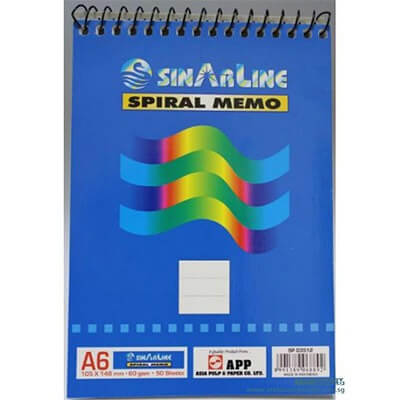 A6 notebook 50 sheet