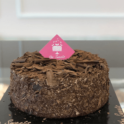 Cake with grated chocolate for 10 person