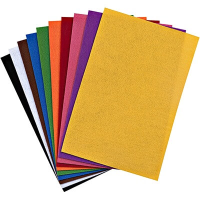 MULTI COLOR FELT 20*30 CM 2MM