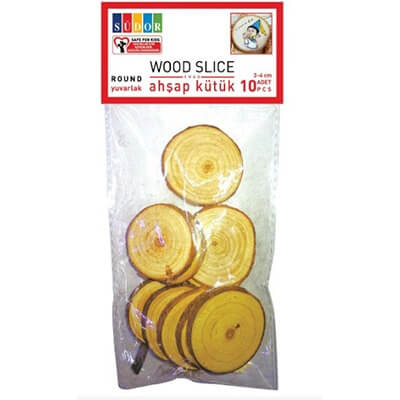 SÜDOR WOODEN BILLET 3-4 cm. ROUND 10 PCS BS132