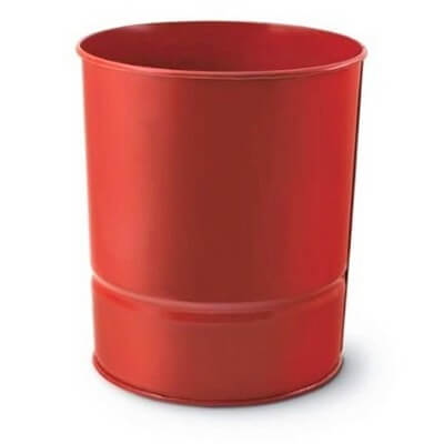 MAS trash cans metal (red)