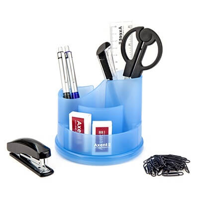 Axent Desktop stationery organizer Welle Light Blue