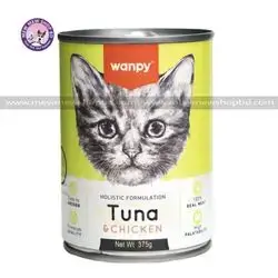 Wanpy canned cat food -Tuna&Chicken(375g)