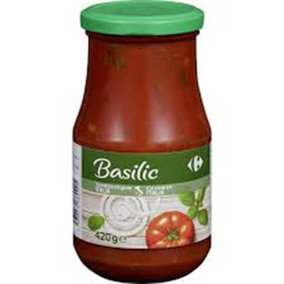 Carrefour Basil Tomato Sauce, 420g