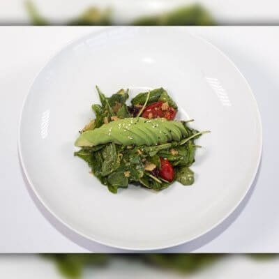 Rocket Avocado Salad (Vegan Available)