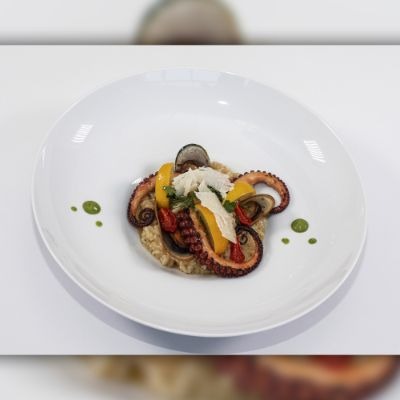 Octopus and Green Mussel Risotto