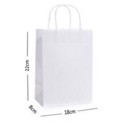 White pepar A5 gift bag