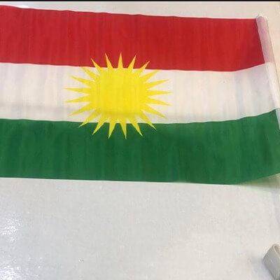 kurdistan flag for car