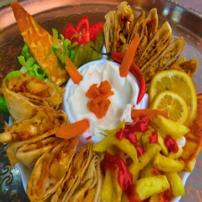 Chicken Arabic Shawarma saj 2 roll