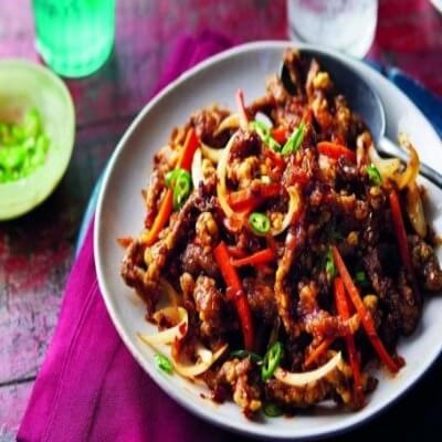 Crispy honey chili beef