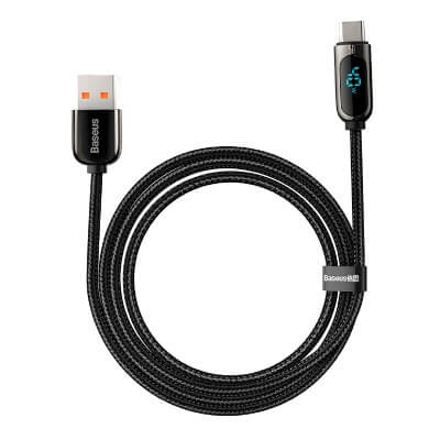 Baseus Display Fast Charging Data Cable USB to Type-C 5A