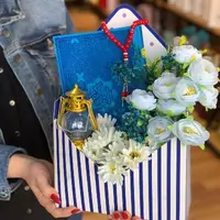Flower Box, Lantern and Plastic Flowers 3
