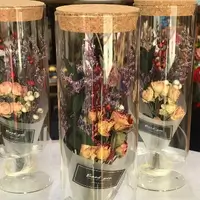 Dried Flowers and Glass