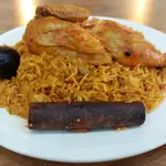 Chicken Kabsa With Broth And Salad