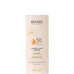 BABE Super Fluid Color Sunscreen Hyaluronic Acid SPF 50