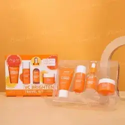 Organic VC Travel Skin Care Set Wholesales Anti-Spots Whitening & Brightening Vitamin C Effective Beauty Skin Care