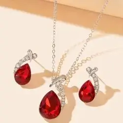 Sparkling Cubic Zirconia Water Drop Decor