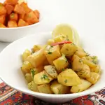 بطاطا مع كزبرة وثوم