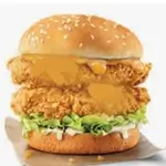 Double Chicken Scallop Burger