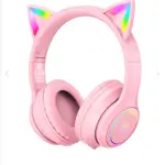Bluetooth Headset for Girls for Games and Music, Long-lasting Charging, Available in Two Colors, Rose and Blue