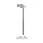 Tabletop mobile holder from Calk, a distinctive design that provides comfort during the use of the phone for long periods, 360-degree rotation feature, adjustable length