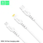 DENMEN 3 pin 1 Cable D05E for iPhone, Type C, Micro USB