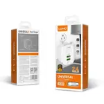 Ldnio A201 Universal Travel Charger 2.4a Dual Usb Ports With Lightning  Cable – White