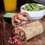 Roasted Eggplant and Halloumi Wrap