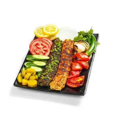 Stuffed Beef Kebab And Chicken Kebab