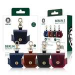 Green Lion Genuine Leather Case for Airpods 3 (3rd Generation). Colors: Brown - Indigo - Red