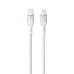 HAVIT CB6316 TYPE-C TO LIGHTENING 1m WHITE+SILVER