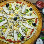 Chicken Vegetable Pizza