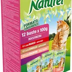 Naturel Cat Multipack Bags 12 X 100 Gr Beef Rabbit Salmon