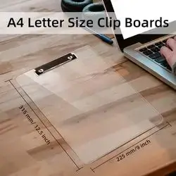 Clear Clipboard Standard Size A4 